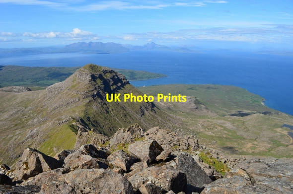 Photo 6"x4" Hallival from Askival Askival c2012