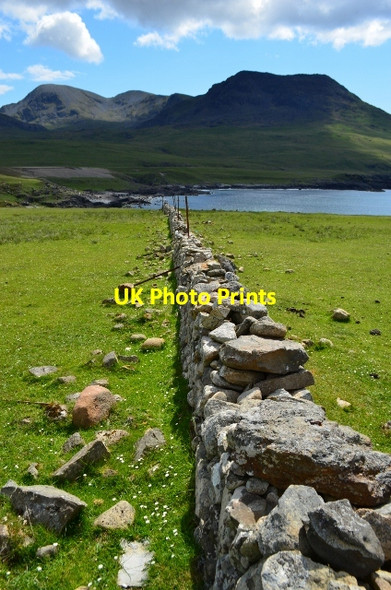Photo 6"x4" Old Wall - Isle of Rum Harris c2012