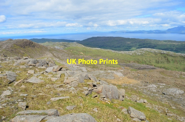Photo 6"x4" View from the slopes of Hallival Kinloch\/NM4099 c2012