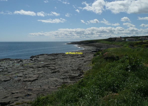 Photo 6"x4" Rocky coast south of Craster Craster c2012