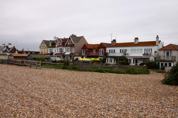 Photo 6"x4" Houses by the beach Pevensey Bay\/TQ6504 c2012