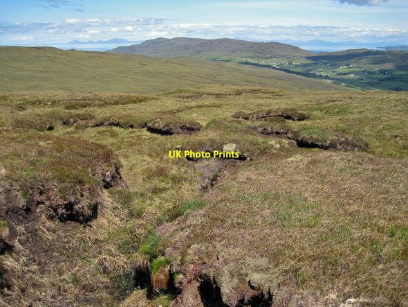 Photo 6"x4" Peat hags on Ben Corkeval Ramasaig c2012