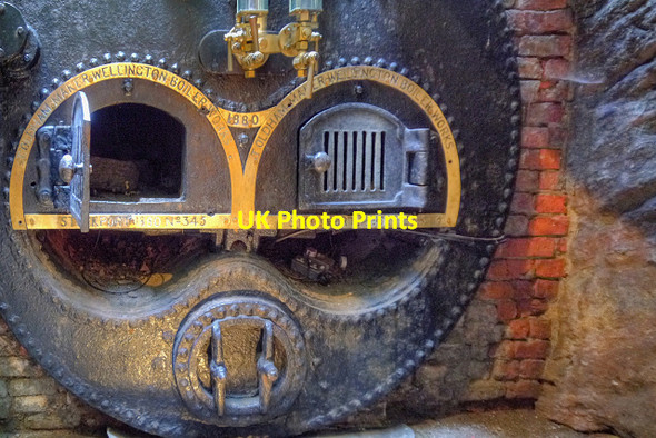 Photo 6"x4" Boiler, Quarry Bank Mill Wilmslow c2012