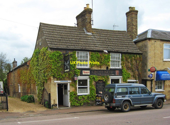 Photo 6"x4" Cross Keys (1), 21 Elton Road, Wansford Stibbington c2012