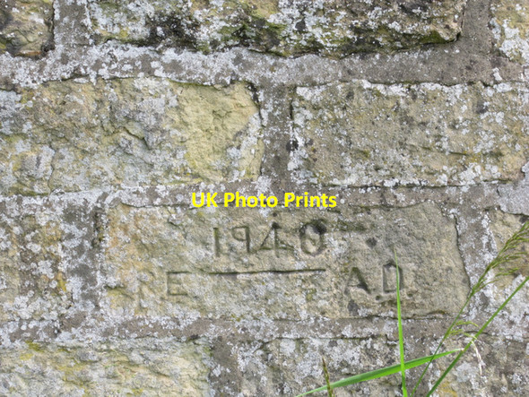 Photo 6"x4" Inscription on the loop-holed wall in Seamer Seamer\/TA0183 c2012