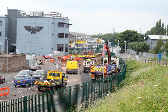Photo 6"x4" Lenton Lane railway bridge site  Dunkirk\/SK5538 c2012 P1