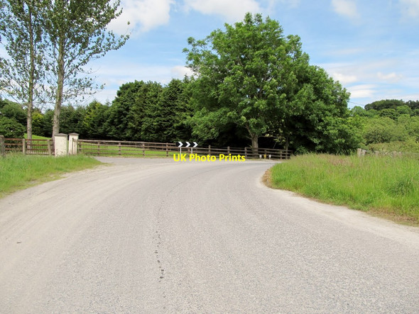 Photo 6"x4" Sharp bend on the Northern end of the Bog Road Forkhill c2012