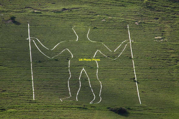 Photo 6"x4" The Long Man of Wilmington Folkington c2012