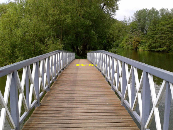 Photo 6"x4" Footbridge over Hinksey Stream Kennington\/SP5202 c2012