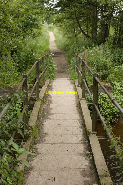 Photo 6"x4" Footbridge Over the River Skell Ripon c2012