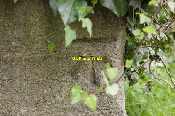 Photo 6"x4" Cut Bench Mark, Bishopton Bridge Ripon c2012