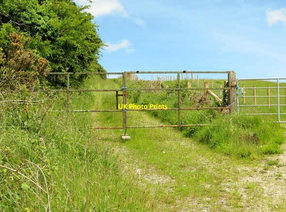 Photo 6"x4" The Ring of Gullion Way approaching Captains Road Forkhill c2012