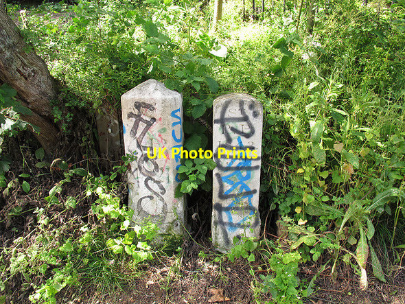 Photo 6"x4" Parish boundary stones Camden Town c2012