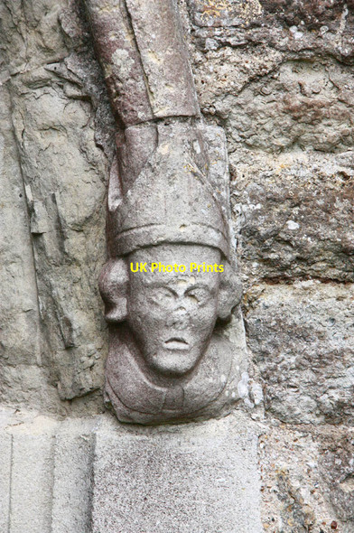 Photo 6"x4" All Saints, Biddenden - Label head Biddenden c2012