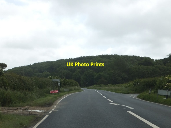 Photo 6"x4" A35 junction with Longlands Lane Winterbourne Abbas c2012