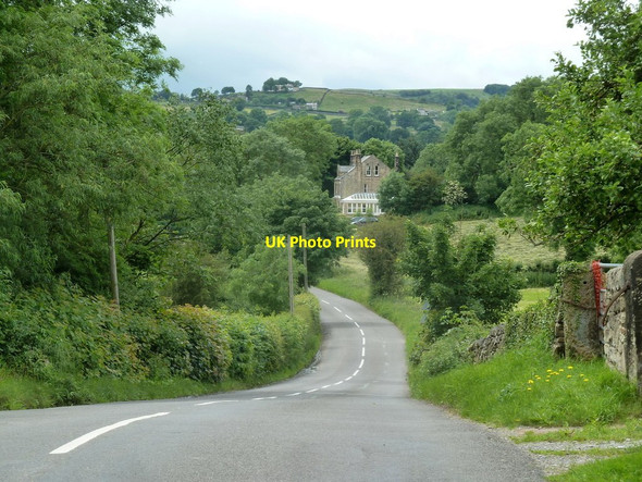 Photo 6"x4" B6014 near Ogston Reservoir Clay Cross c2012