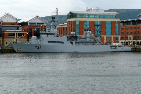 Photo 6"x4" Irish naval ship 'L\u00c3\u0089 Eithne' in Belfast Belfast c2008