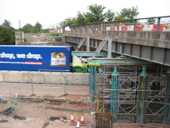 Photo 6"x4" Tesco lorry passing under Bow Bridge Ripple\/SO8737 c2012
