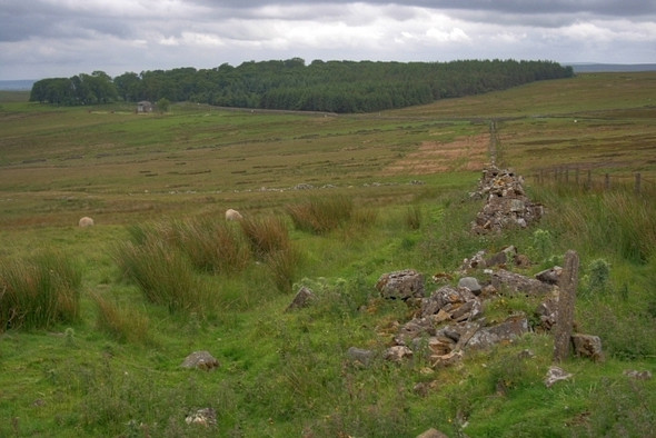 Photo 6"x4" Ruined Wall, West Feldom Cordilleras c2008