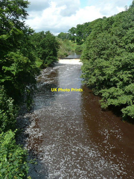 Photo 6"x4" Weir on the River Aln Alnwick c2012