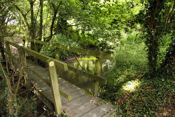 Photo 6"x4" Footbridge over East Hendred Brook Steventon\/SU4691 c2012