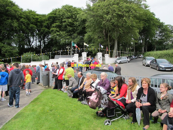 Photo 6"x4" Pilgrims progressing round St Brigid's Shrine Faughart Upper c2012