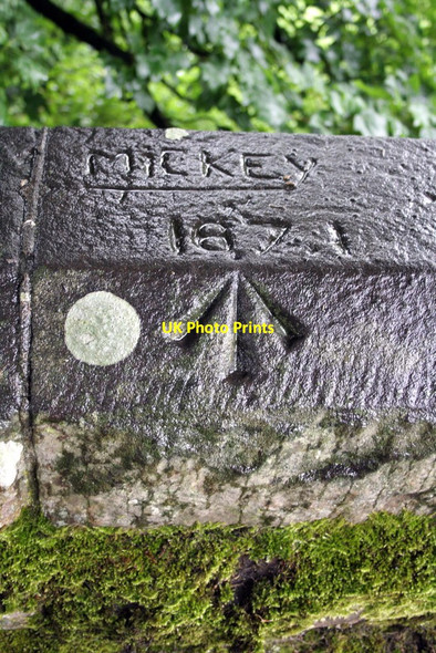 Photo 6"x4" Benchmark on Armathwaite Bridge Armathwaite\/NY5046 c2012