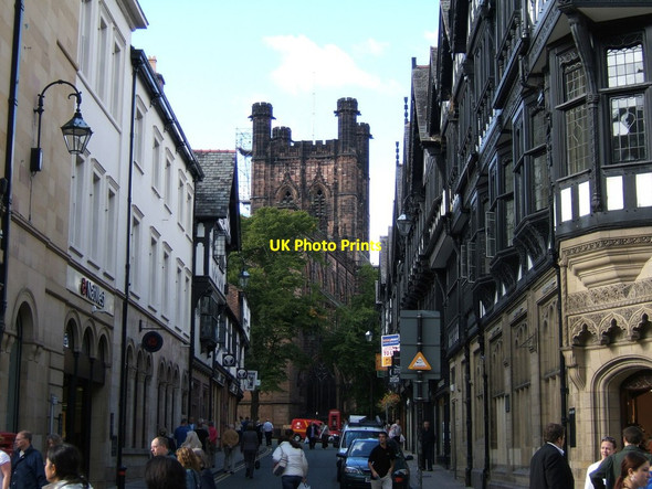 Photo 6"x4" St Werbergh Street in August 2005 Chester c2005