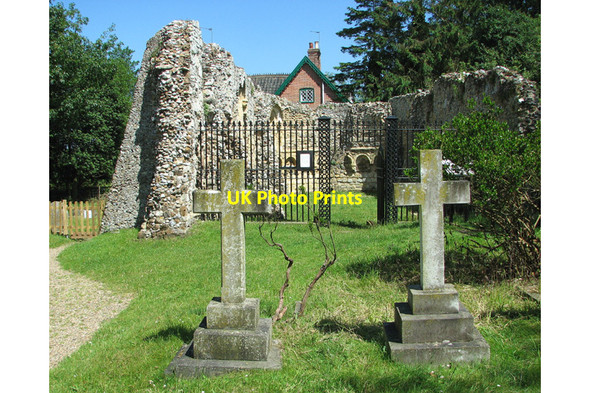 Photo 6"x4" Dunwich leper chapel Dunwich c2012 P1