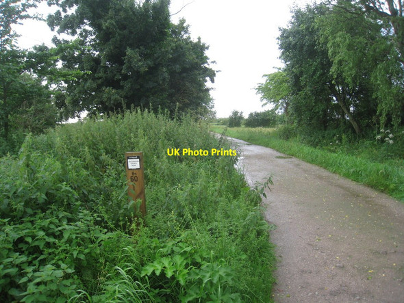 Photo 6"x4" Field Lane, Morton Gainsborough\/SK8189 c2012