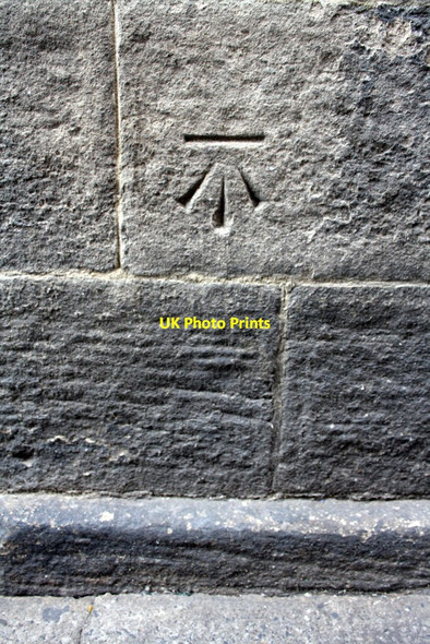 Photo 6"x4" Benchmark on side of #2 Nuns Lane Newcastle upon Tyne c2012