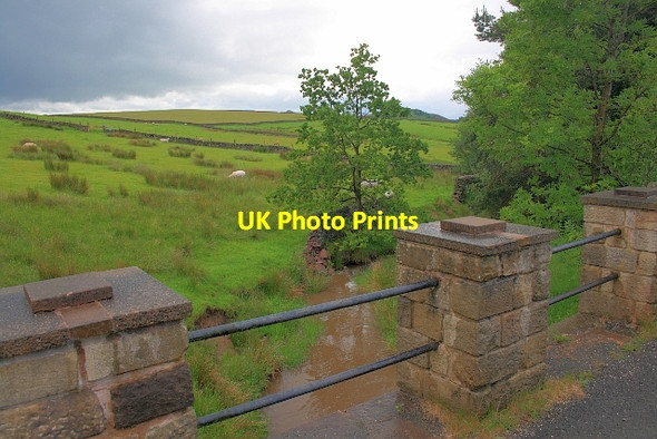 Photo 6"x4" Bridge Parapet over Tor Brook Macclesfield Forest c2012