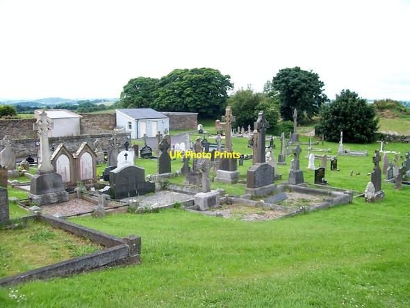 Photo 6"x4" Burial ground at St Patrick's Catholic Church, Saul Saul\/J5046 c2012