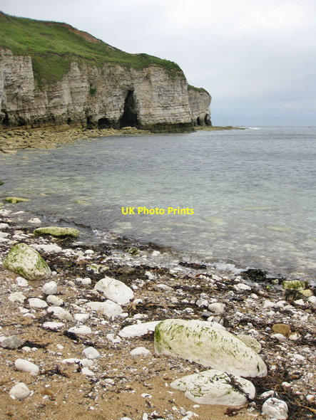 Photo 6"x4" Chalk headland North Landing c2012