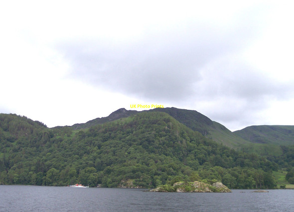 Photo 6"x4" Norfolk Island at Ullswater from the ferry boat Glenridding c2012