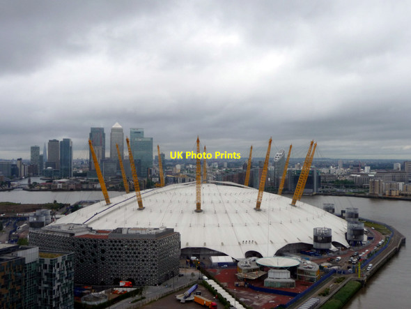 Photo 6"x4" O2 Centre from the Cable Car over River Thames Poplar\/TQ3780 c2012