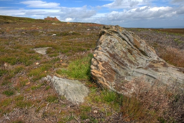 Photo 6"x4" Boulder, Hutton Moor Hutton Village c2008