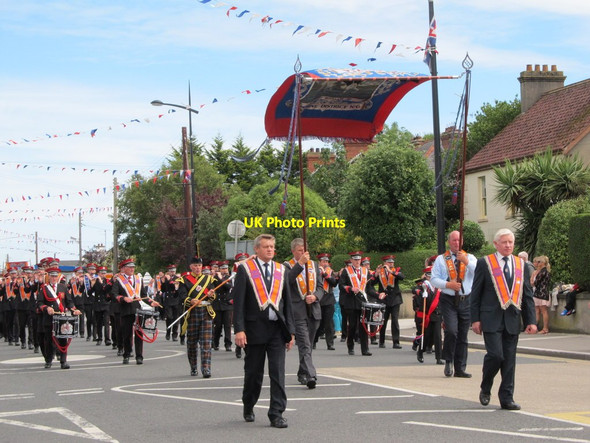 Photo 6"x4" The Banner of the Ballyvea LOL No 343 of Kilkeel Kilkeel c2012