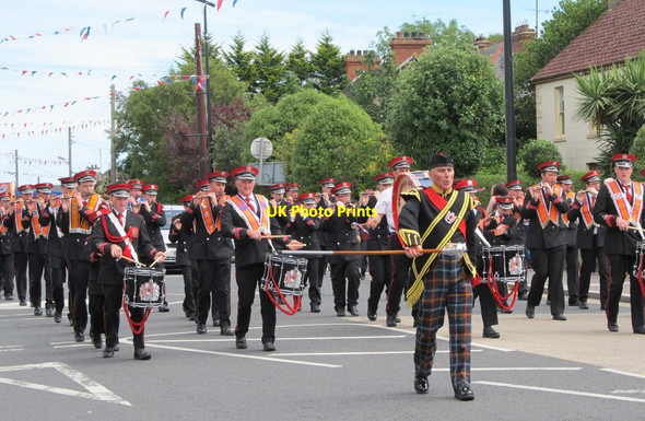 Photo 6"x4" The Ballyvea Flute Band parading at Kilkeel Kilkeel c2012