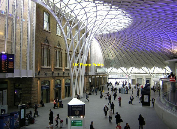 Photo 6"x4" Kings Cross station: new departure concourse London c2012 P2