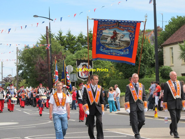 Photo 6"x4" Banner of the Annalong Single Star LOL No 1330 Kilkeel c2012
