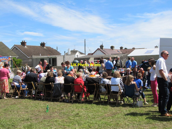 Photo 6"x4" Picnicking on the Demonstration Ground in Manse Road Kilkeel c2012