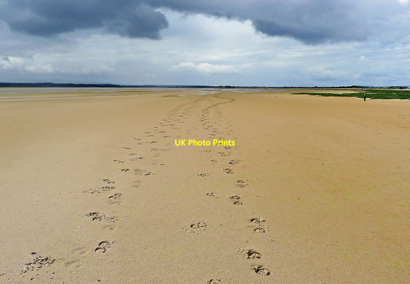 Photo 6"x4" Sand, sky and evidence of horses Ba c2012