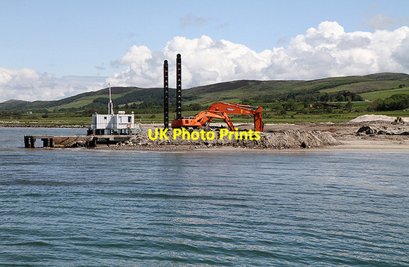 Photo 6"x4" Slipway reconstruction works at Tayinloan Ferry Terminal Tayinloan c2012