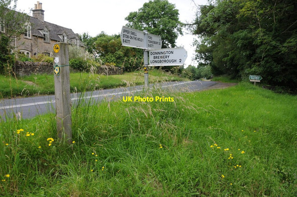 Photo 6"x4" Road junction on the B4077 Stow-on-the-Wold c2012