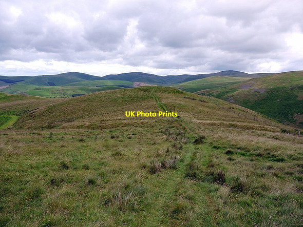 Photo 6"x4" Camp Tops from north side of White Knowe Sourhope c2012