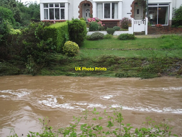 Photo 6"x4" Sidmouth floods (10) A close call Sidmouth c2012