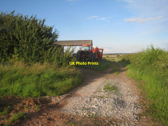 Photo 6"x4" Track past Field Farm South Wheatley\/SK7685 c2012