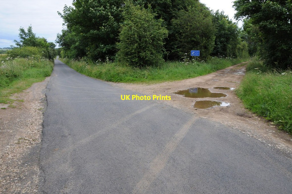 Photo 6"x4" Ryknild Street and country lane Condicote c2012