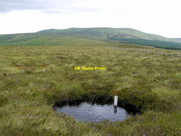 Photo 6"x4" Peaty pool and Border fence at Butt Roads Butt Roads c2012